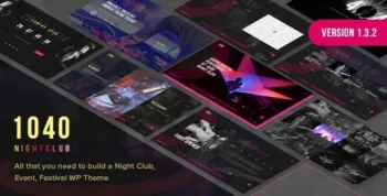 1040 Night Club (v1.2) DJ, Music Festival WordPress Theme