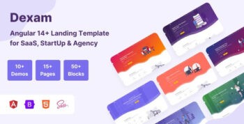 Dexam v3.0.0 Angular 14+ & Bootstrap 5 SaaS, Startup & Product Landing Page