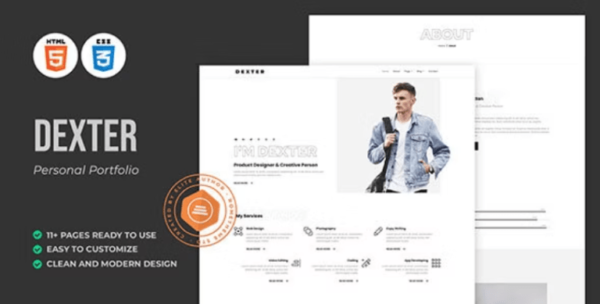 Dexter v.1.0.0 Personal Portfolio HTML Template
