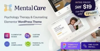 Mental Care v1.0.1 Therapy & Counseling Psychologist WordPress Theme