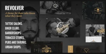 Revolver (v1.9) Tattoo Studio and Barbershop Theme