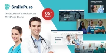 SmilePure (v1.5.8) Dental & Medical Care WordPress Theme