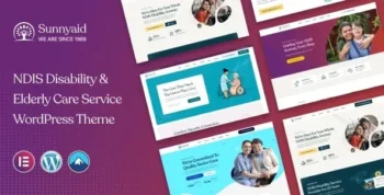 Sunnyaid v1.0.0 NDIS Disability & Elderly Care Service WordPress Theme