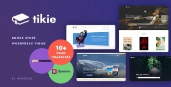 Tikie (v1.0.4) Book Store WooCommerce WordPress Theme