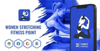 Women Stretching Fitness Point v1.0.0 Android App with Facebook and Google Ads