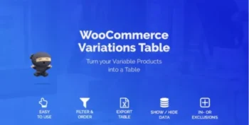 WooCommerce Variations Table (v1.3.5)