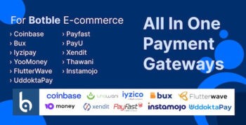 Extra payment gateways for Botble eCommerce v1.1.0