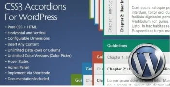 CSS3 Accordions for WordPress v3.0