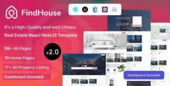 FindHouse (v4.3.0) – Real Estate React NextJS Template