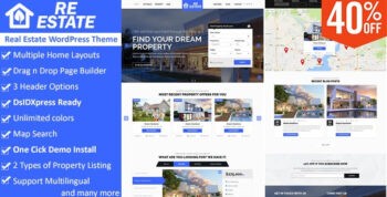 ReEstate v2.6.1 Real Estate with MLS IDX Listing Realtor Theme