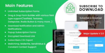 Subscribe to Download (v2.0.7) An Advanced Subscription Plugin For WordPress