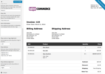 WooCommerce Print Invoices and Packing Lists
