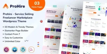Prohire (v1.0) Service Selling Marketplace WordPress