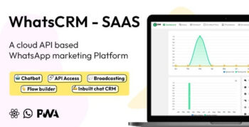 WhatsCRM (v2.3) Chatbot, Flow Builder, API Access, WhatsApp CRM SAAS System