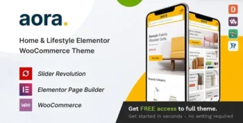 Aora Home & Lifestyle Elementor WooCommerce Theme