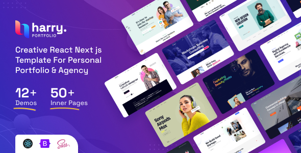 Harry - Personal Portfolio & Agency React Next js Template