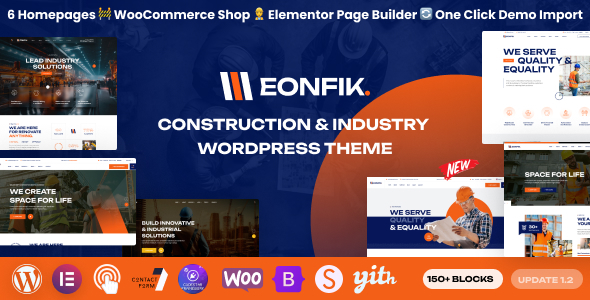 Eonfik - Construction & Industry WordPress Theme