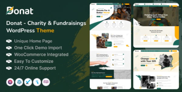 Donat - Charity & Fundraising WordPress Theme