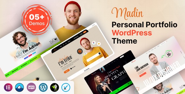Madin - Personal Portfolio WordPress Theme