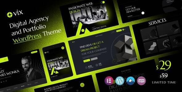 Ovix v1.0.0 Digital Agency & Creative Portfolio WordPress Theme