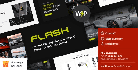 The-Flash-Electric-Car-Supplier-Charging-Station-WordPress-Theme-Nulled